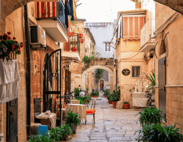 View of a street in Italy