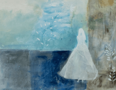 watercolour painting of a figure